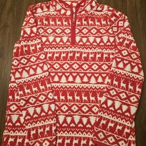 OshKosh B'gosh Red and White Festive Pullover